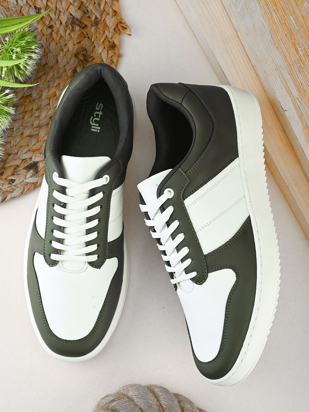 Styli Men Lace-Ups Colourblocked Sneakers-picture-41