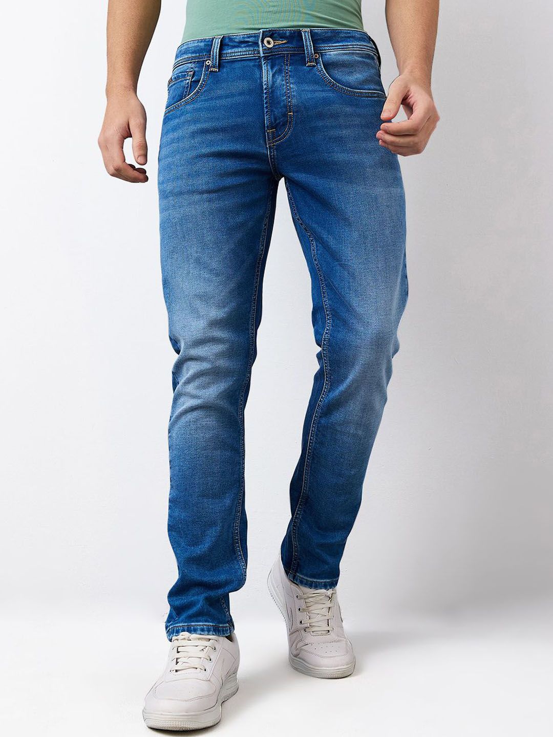SPYKAR Men Light Fade Mid-Rise Jeans-picture-10