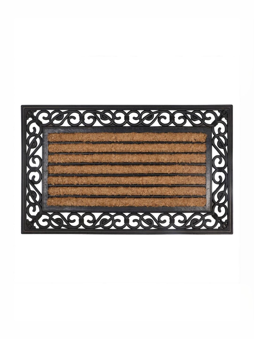 HOKIPO Brown Textured Anti-Skid Doormat-picture-11