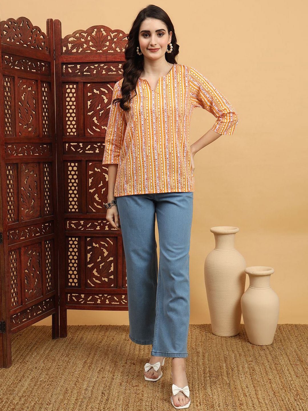 Anouk Rustic Women Printed Pure Cotton Kurti-picture-14