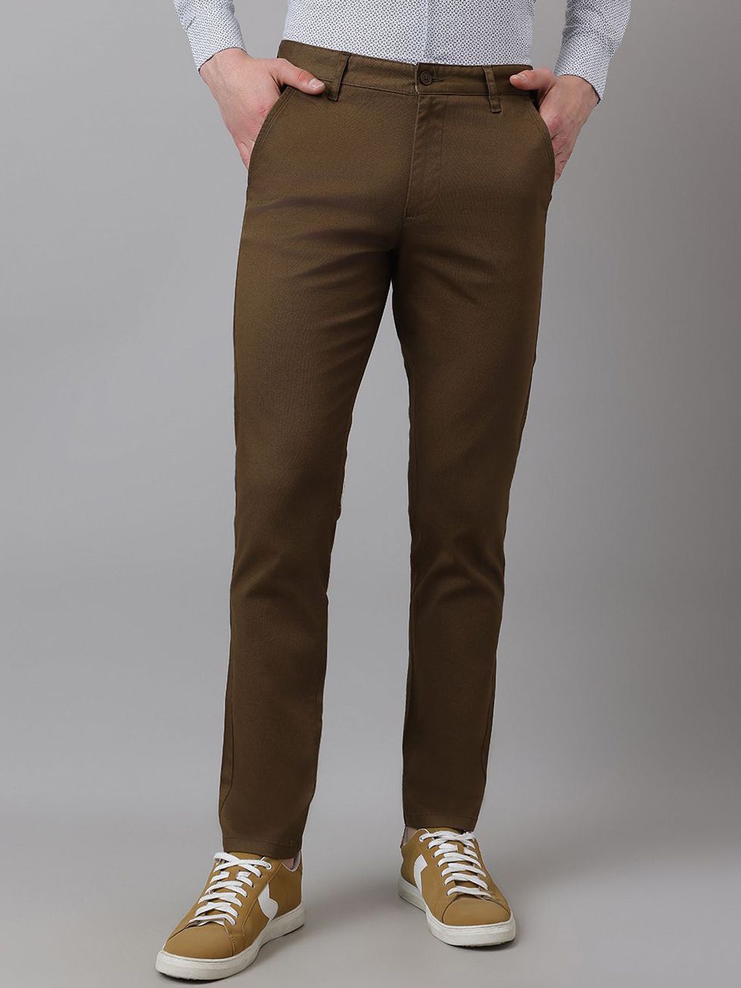 Richlook Men Textured Smart Trousers-picture-31