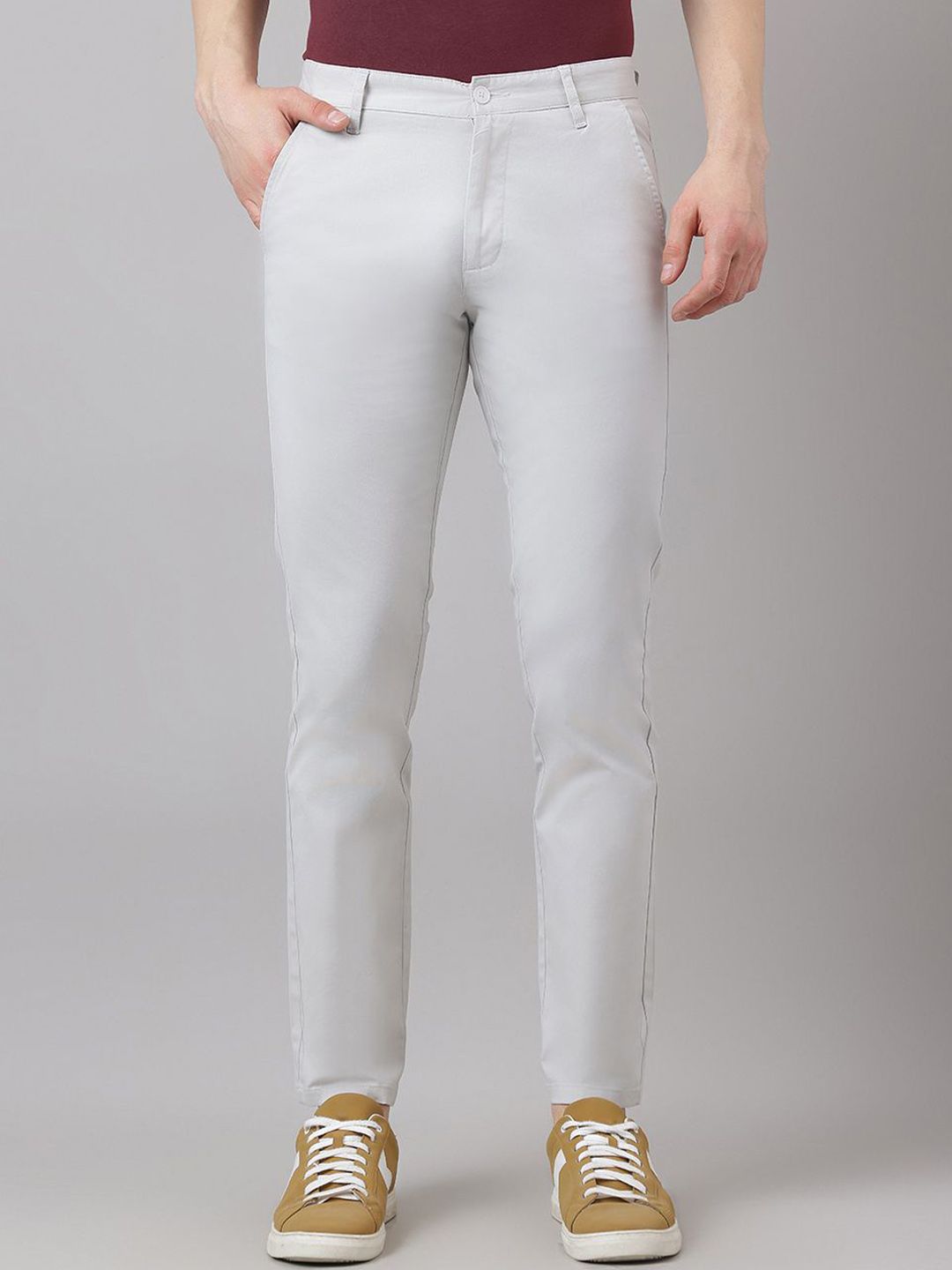 Richlook Men Textured Smart Trousers-picture-32