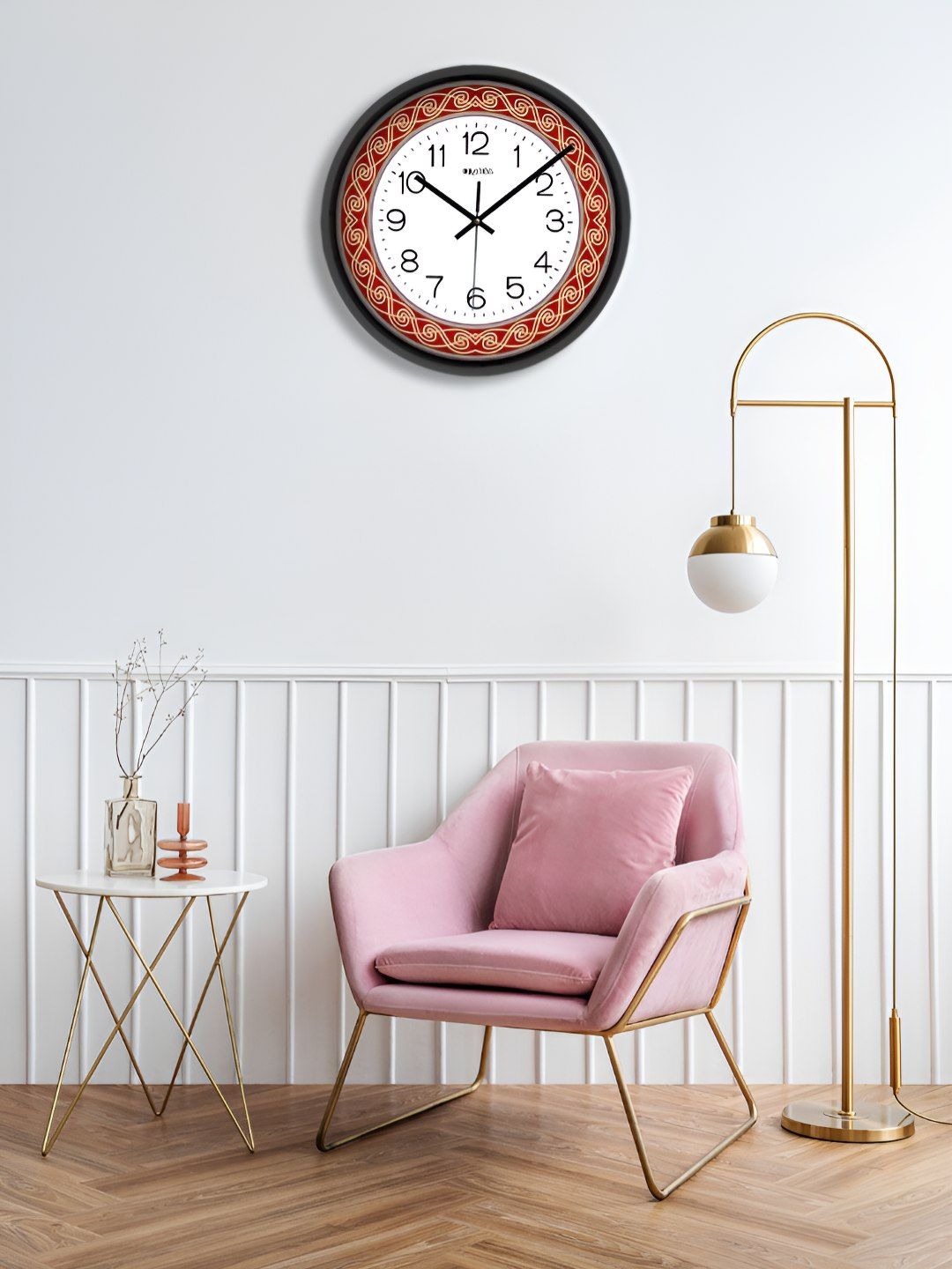 OLIVE TREE Black & White Printed Contemporary Wall Clock-picture-36