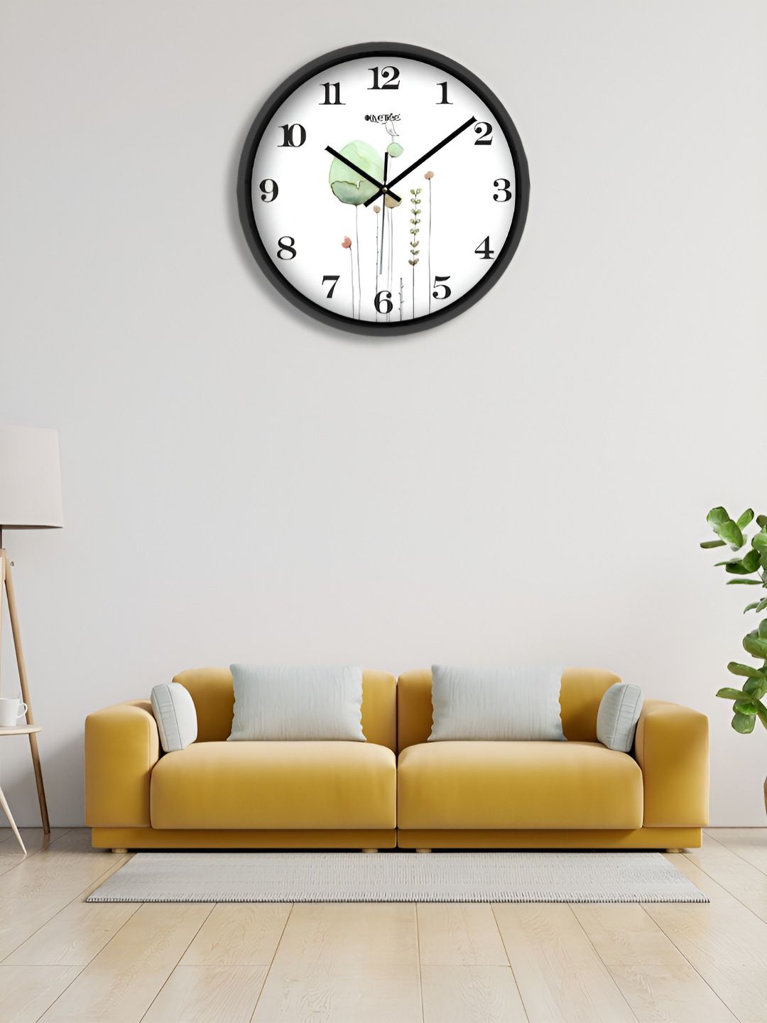 OLIVE TREE Black & White Printed Contemporary Wall Clock-picture-27