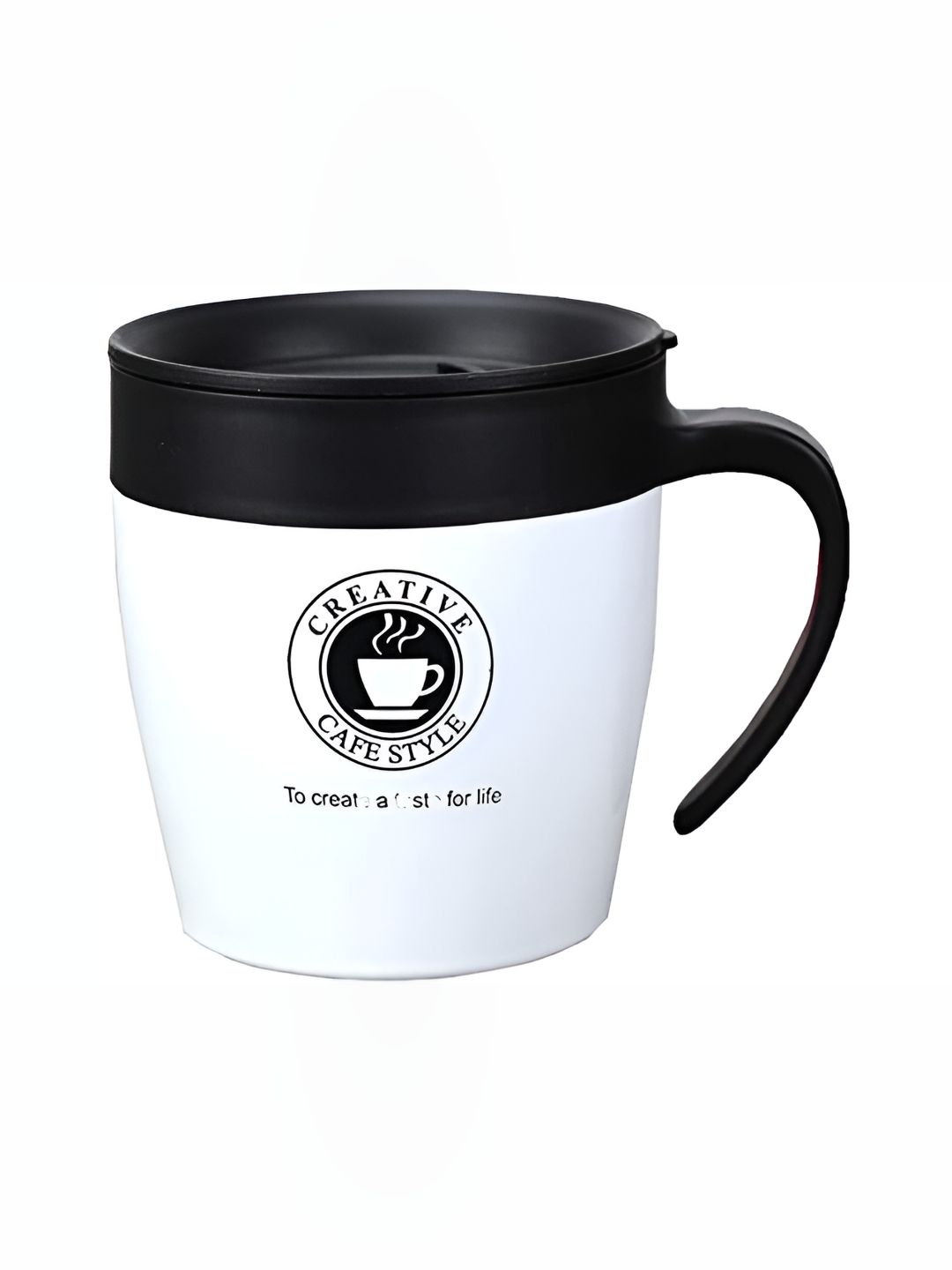 We3 White & Black Printed Stainless Steel Matte Mugs Set of Cups and Mugs-picture-27