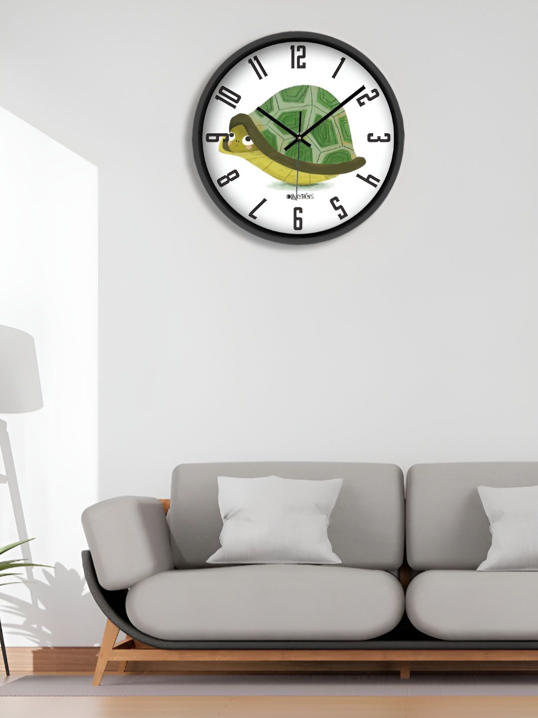 OLIVE TREE Black & White Printed Contemporary Wall Clock-picture-21