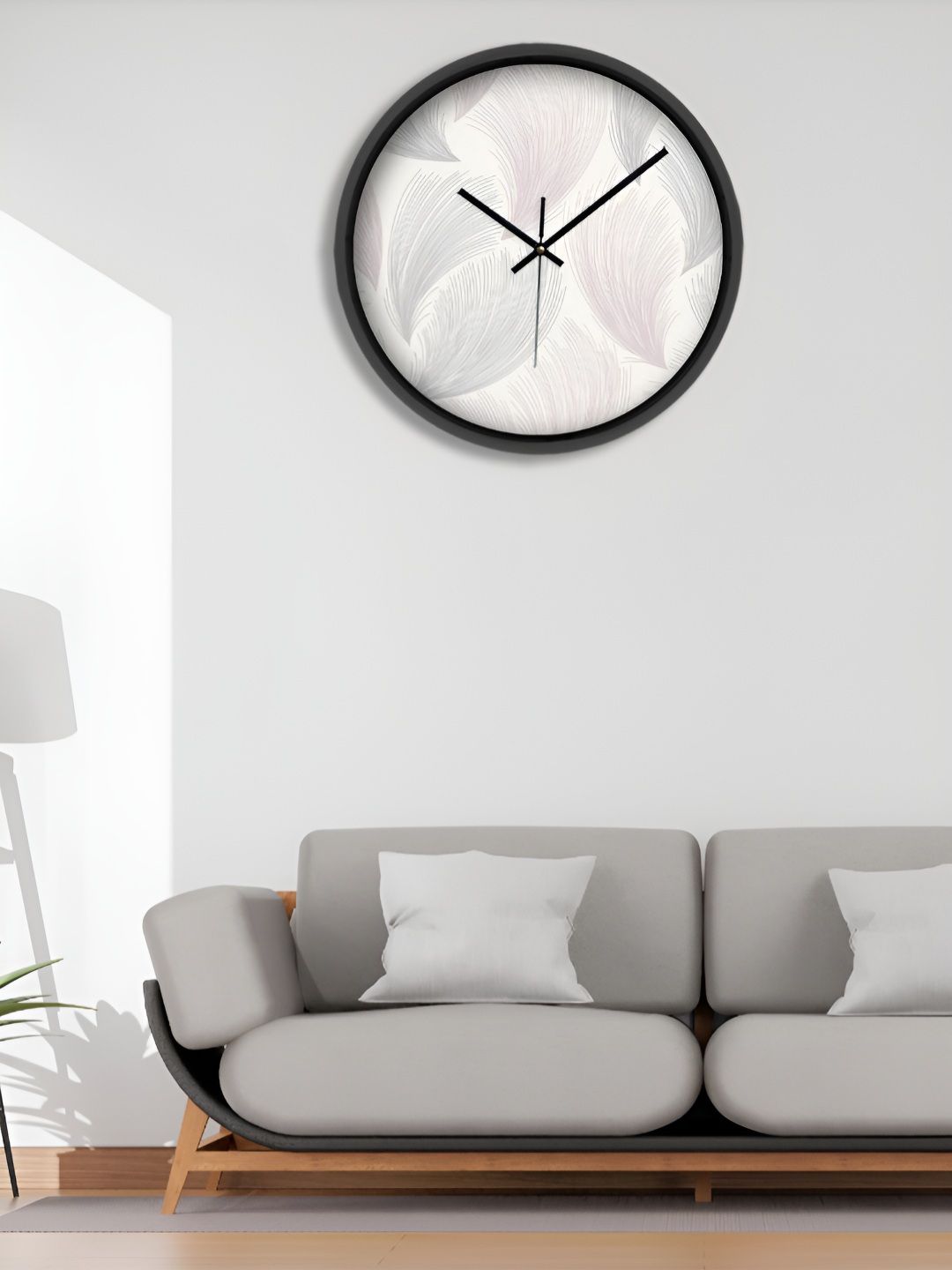 OLIVE TREE Black & White Printed Contemporary Wall Clock-picture-17