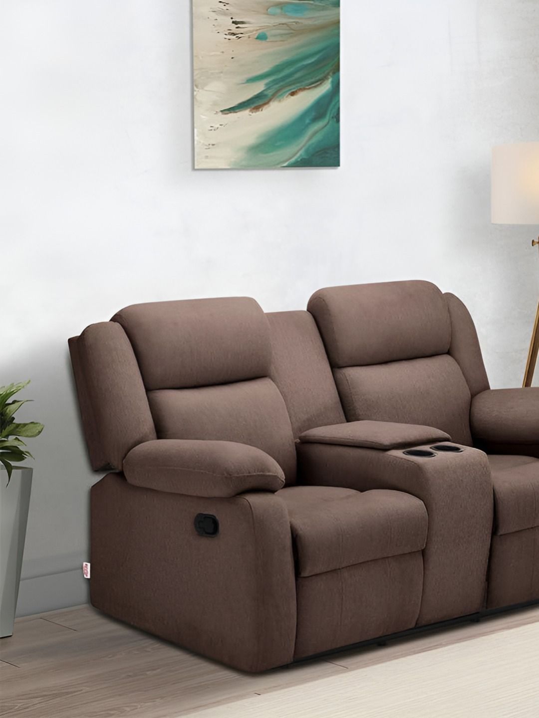 Duroflex Avalon Twin - 2 Seater Manual Fabric Recliner