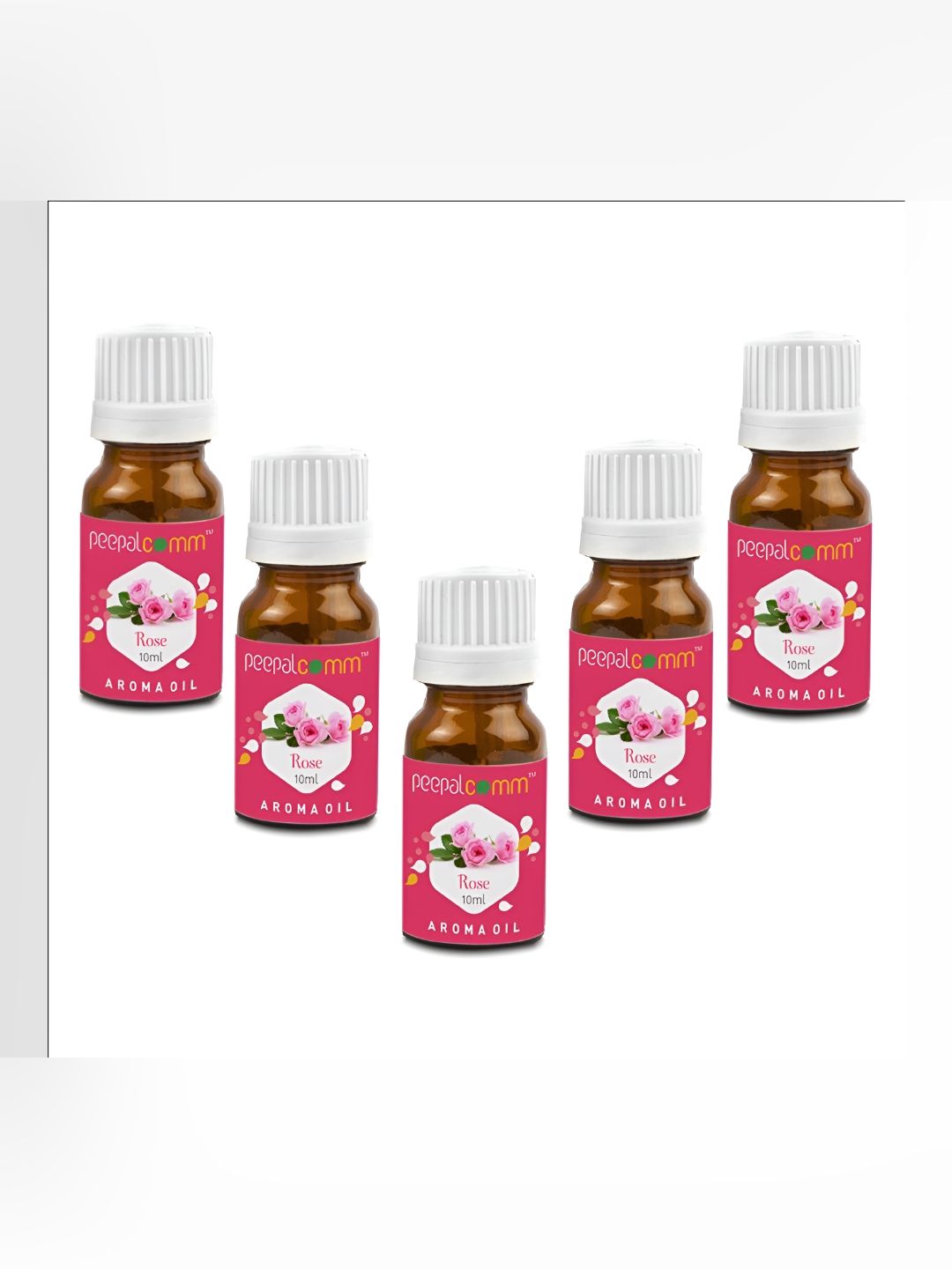 PEEPALCOMM 5 Pcs Rose Fragrance Essential Oil - 10 ml-picture-12