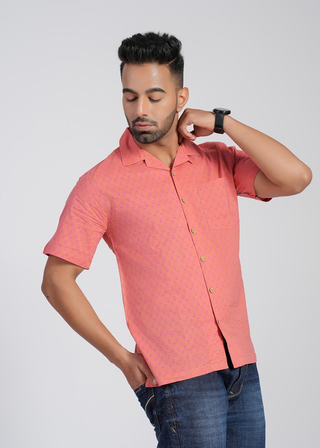 Cotton Curio Men Comfort Opaque Casual Shirt-picture-35