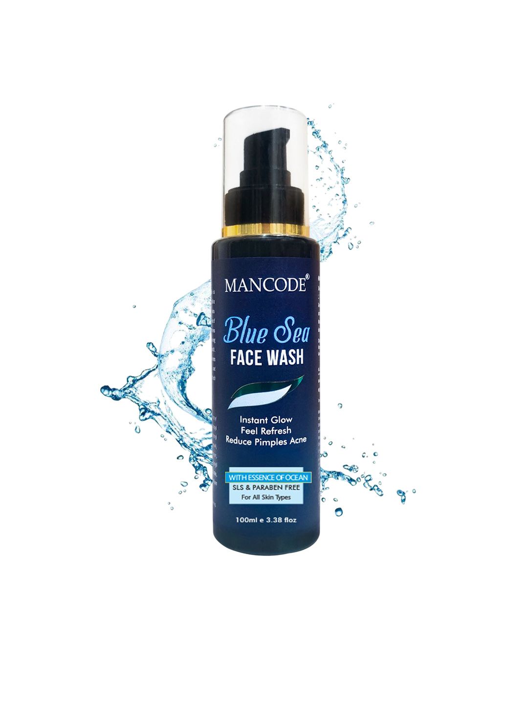 MANCODE Blue Sea Face Wash For Instant Glow & Refreshing Feel - 100 ml-image-44