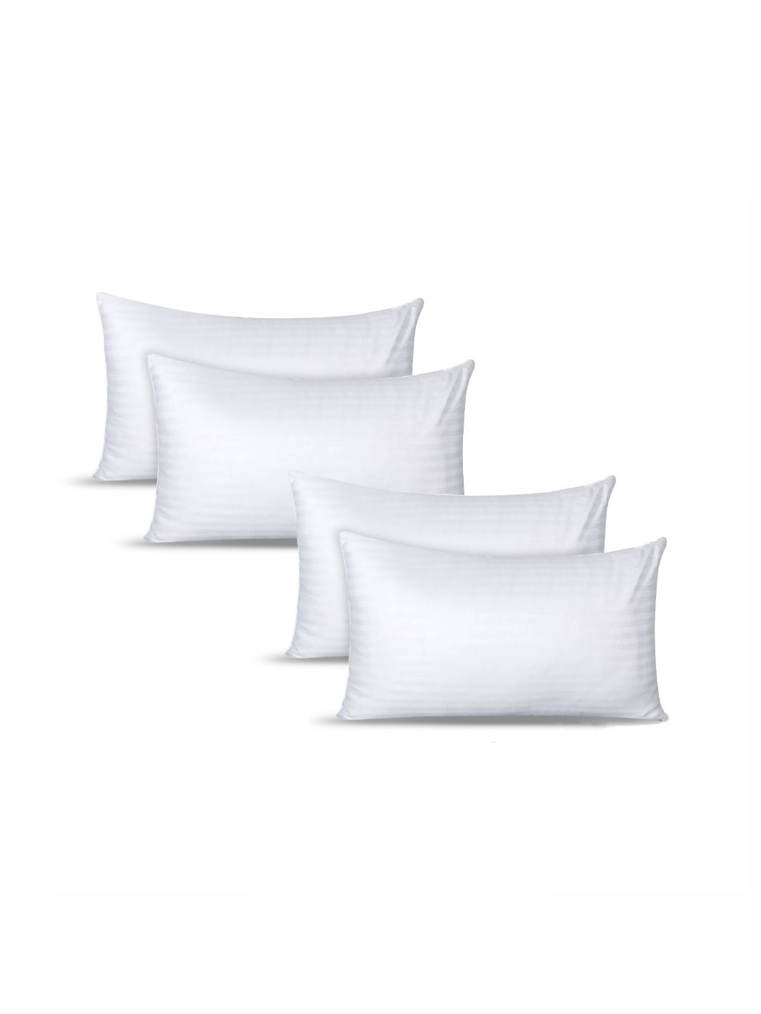 AJISH White 4 Pieces Fibre Filled Ultra Soft Sleep Pillows-picture-11