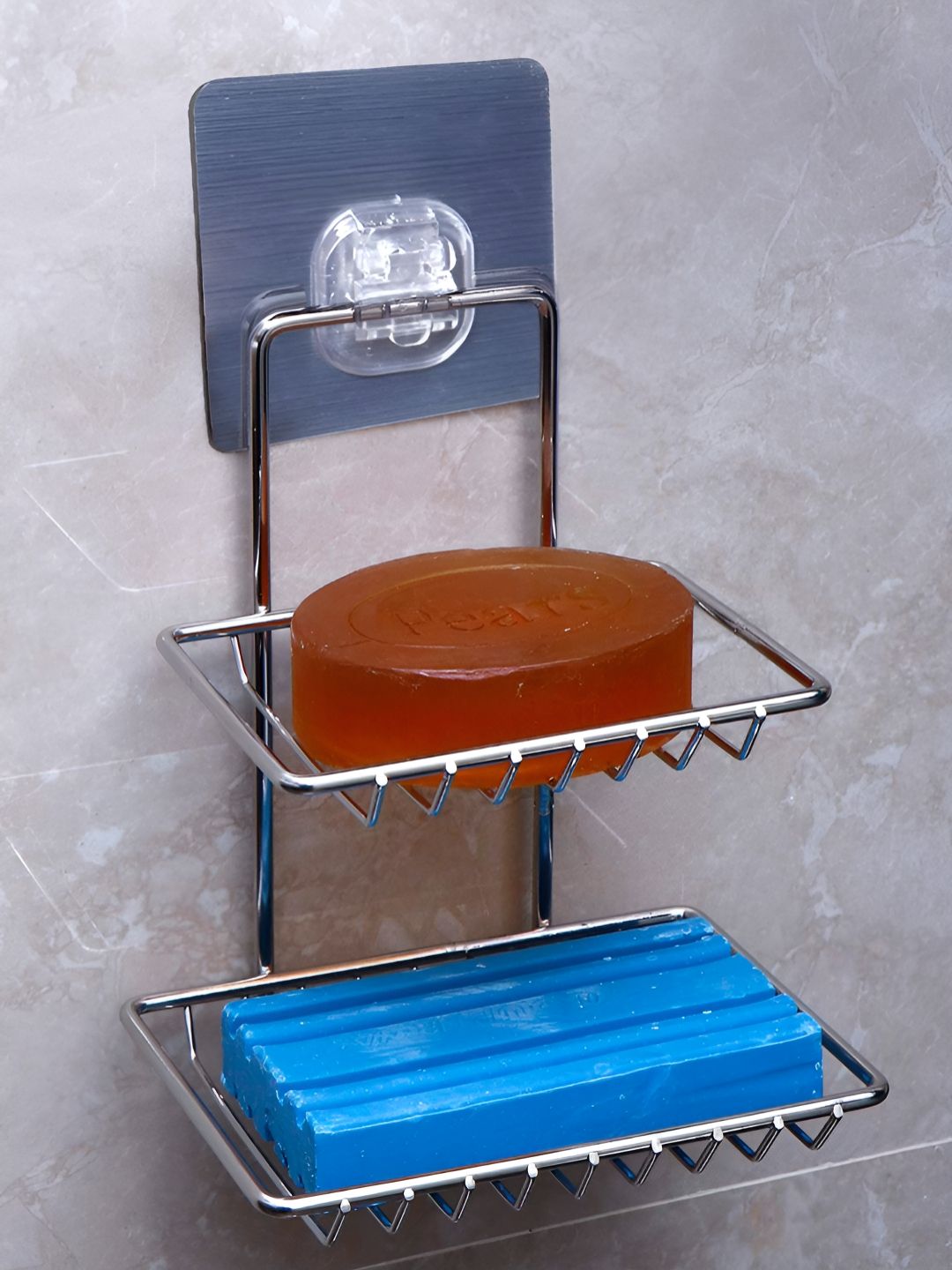 HOKIPO Silver-Toned Solid Stainless Steel Soap Dish-picture-11