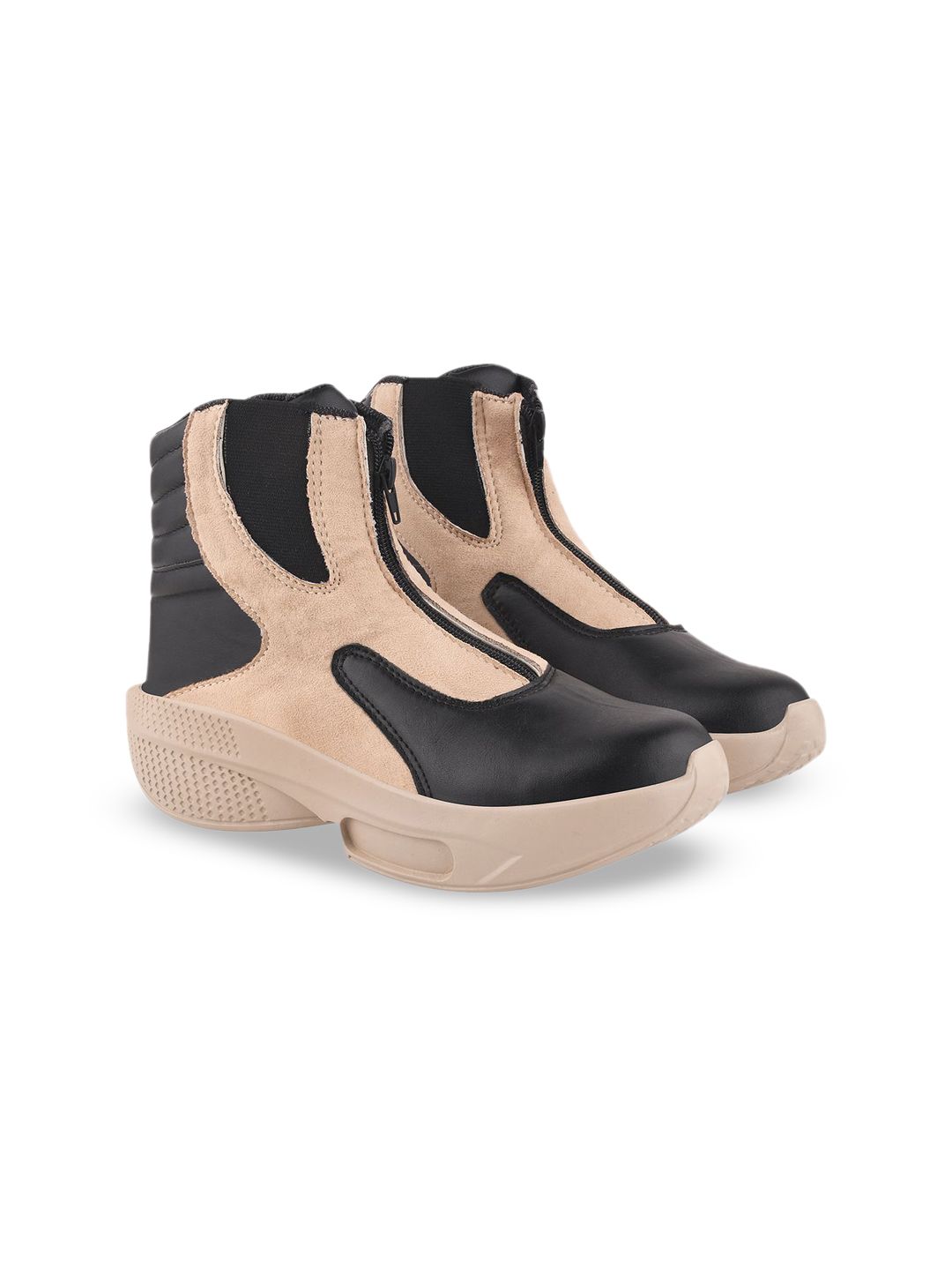 Shoetopia Girls Colourblocked Regular Boots-picture-39