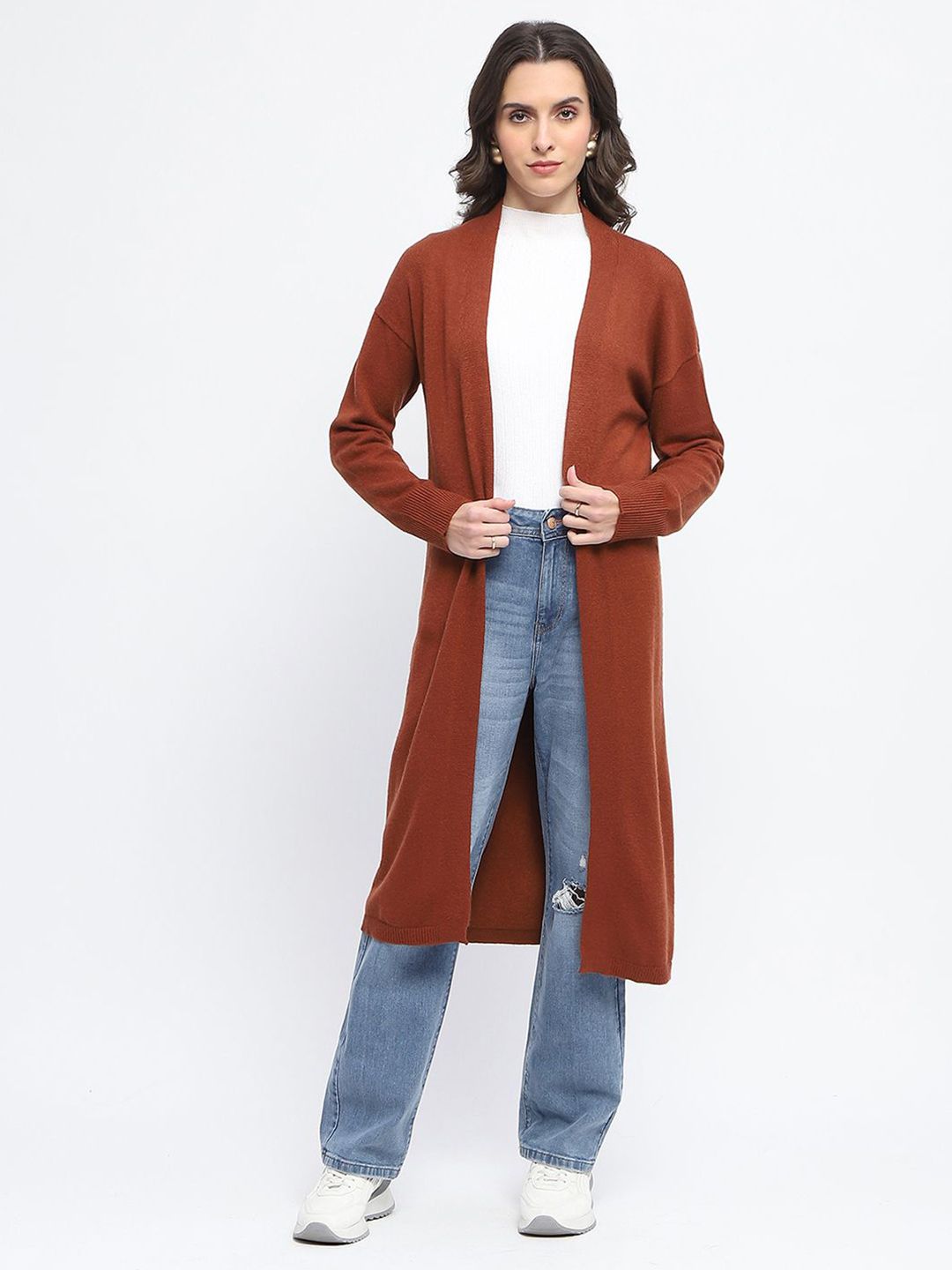 Madame Front Open V-Neck Sweaters-picture-13