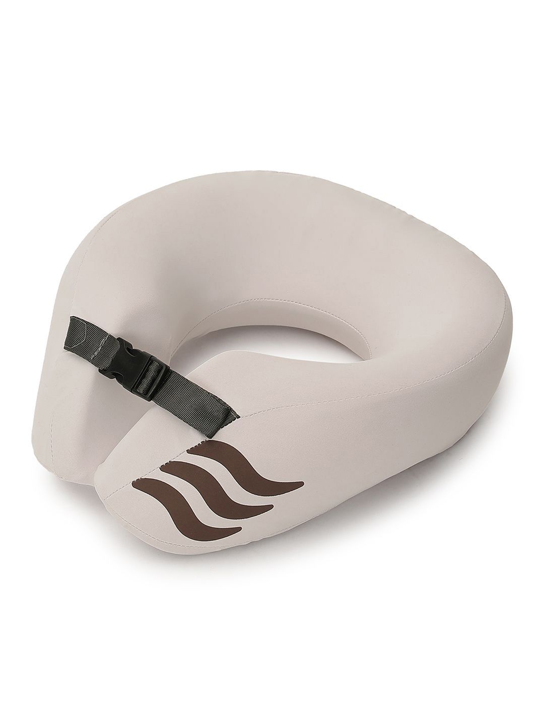 Assembly Beige Memory Foam Filled Polyester Travel Pillow-image-29