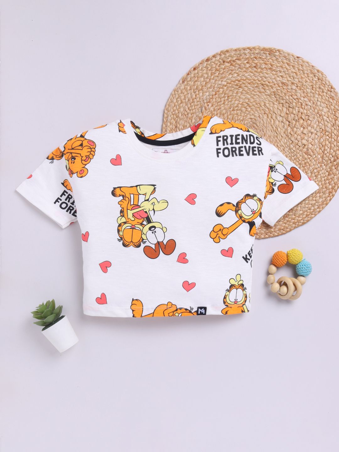 YK X Minute Mirth Girls Print Cotton Crop Top-picture-45