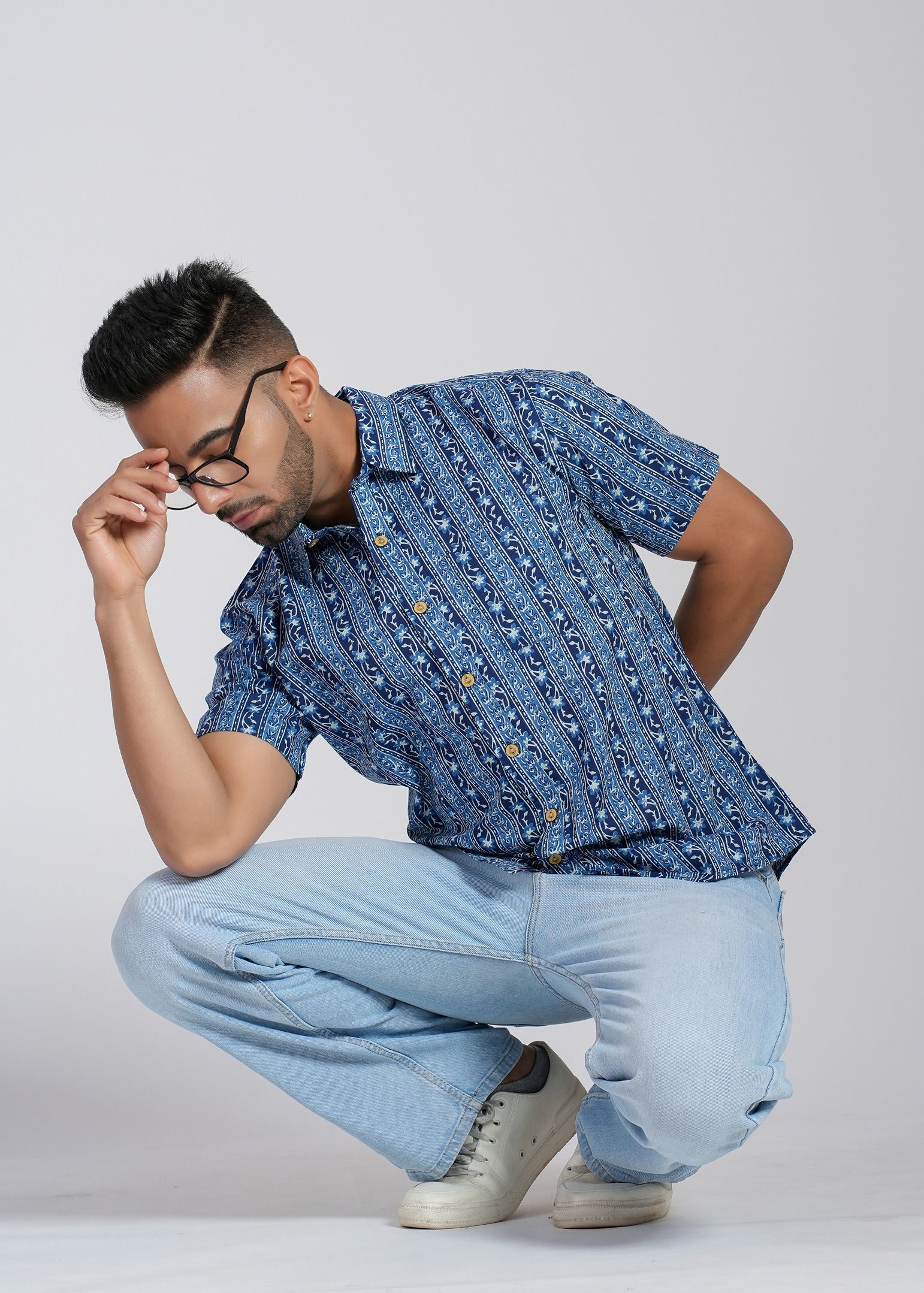 Cotton Curio Men Comfort Opaque Printed Casual Shirt-picture-13