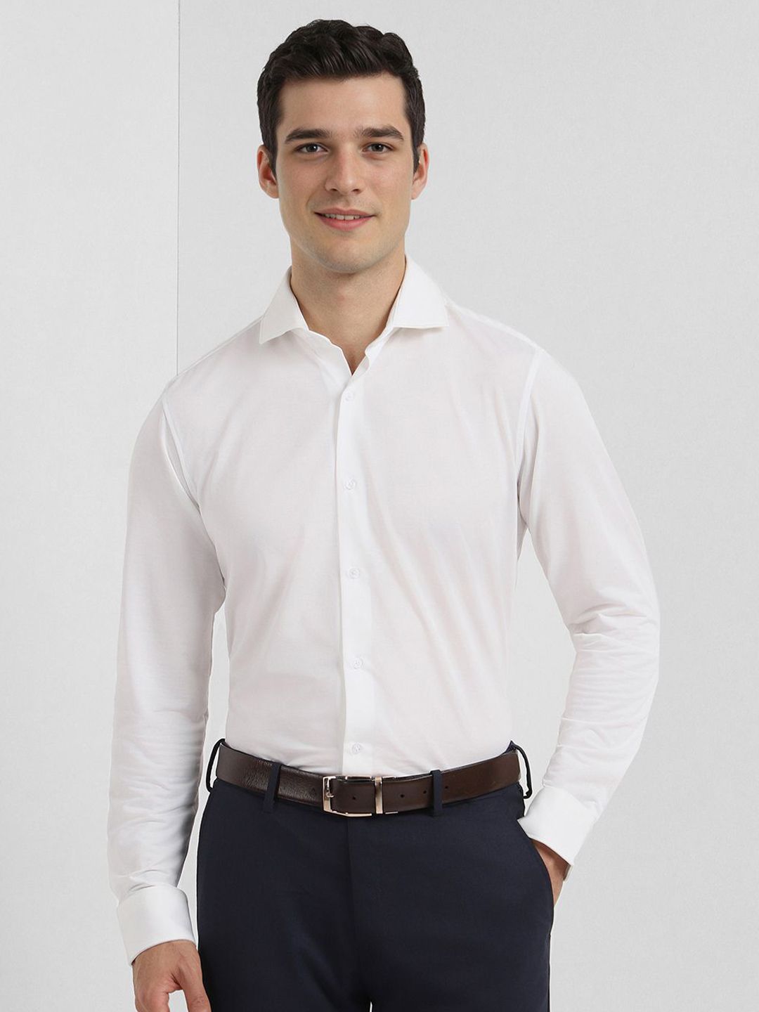 Allen Solly Sport Men Solid Opaque Formal Shirt-picture-50