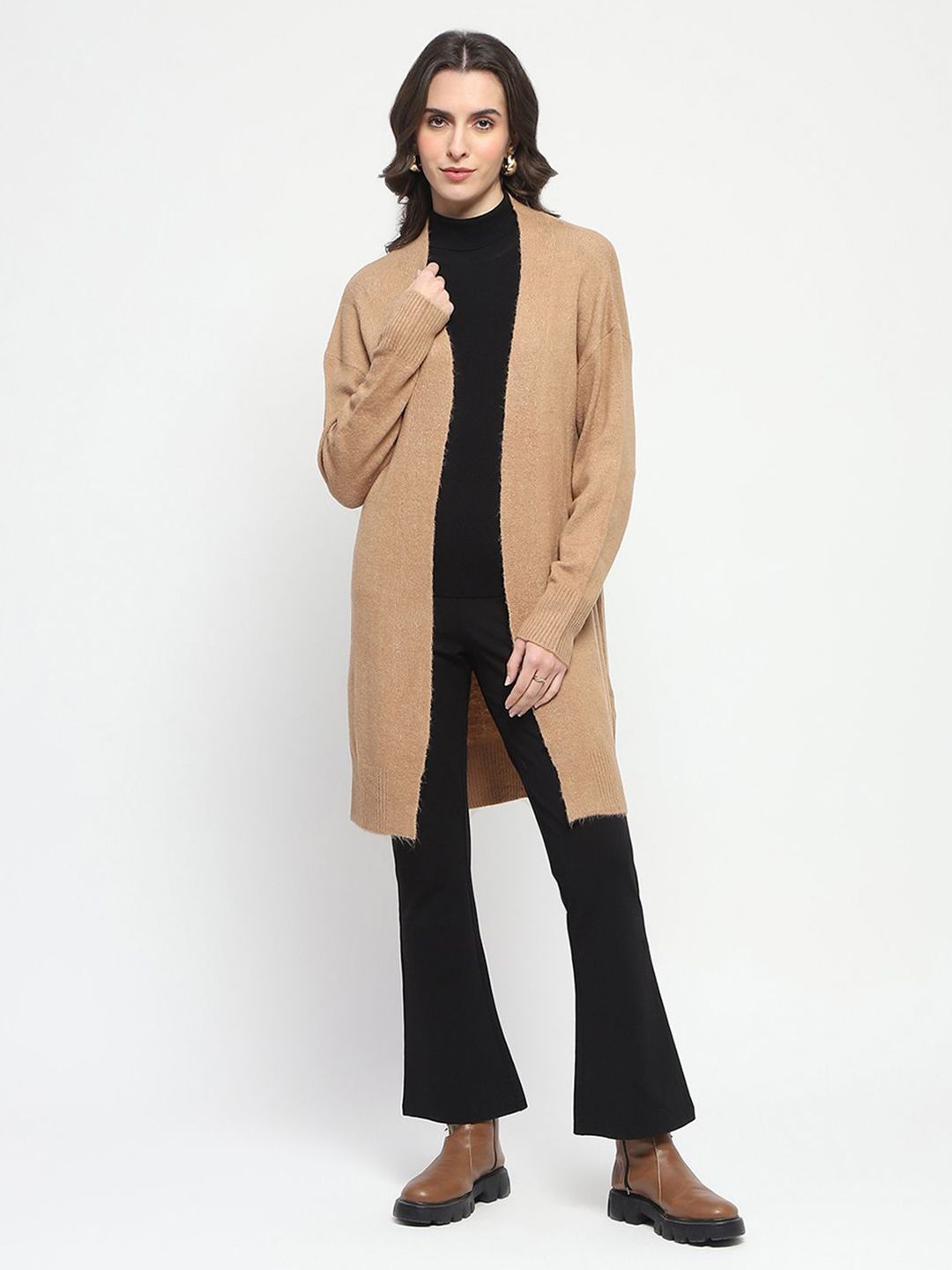 Madame Front Open V-Neck Sweaters-image-47