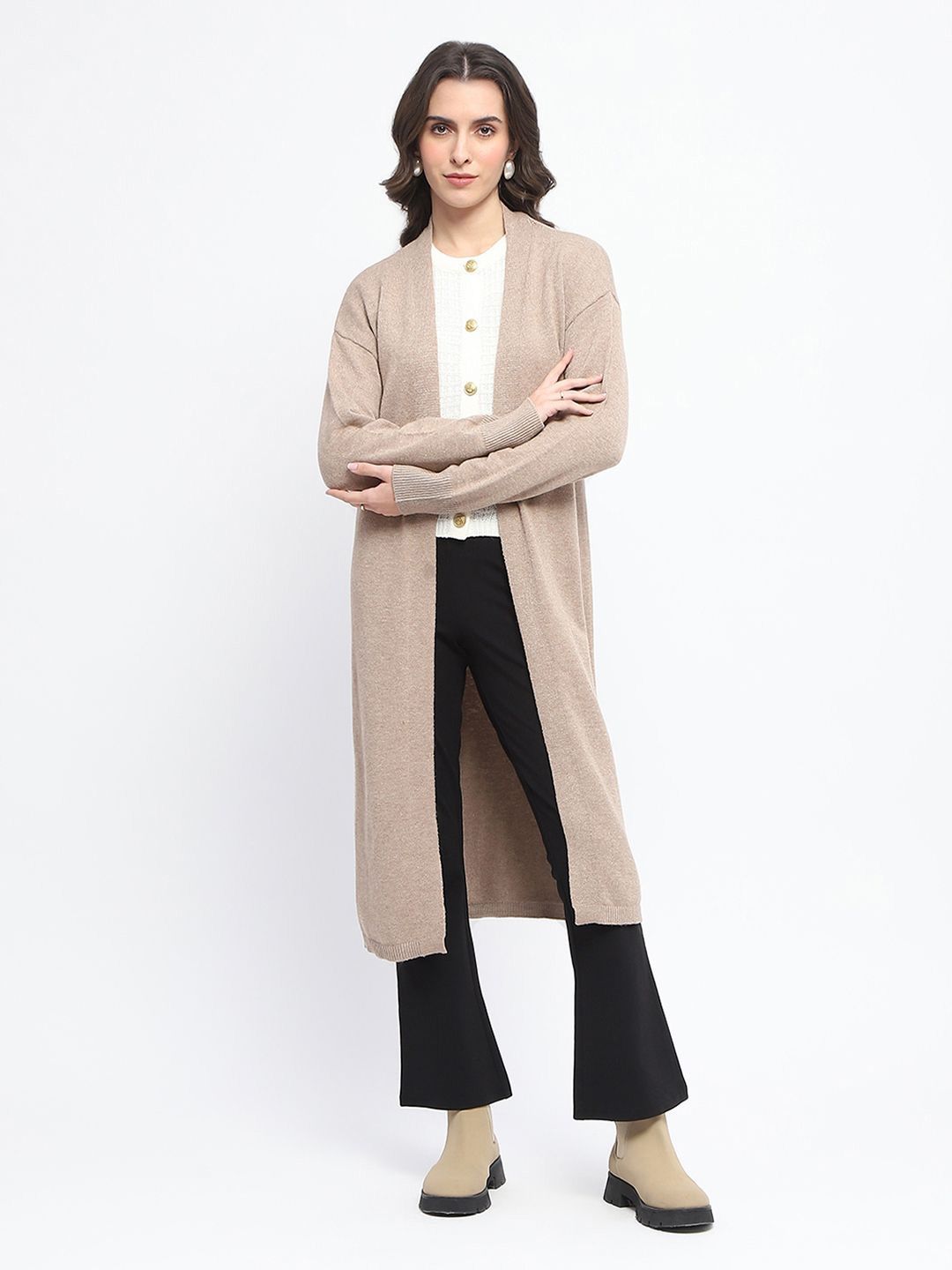 Madame Front Open V-Neck Sweaters-picture-52