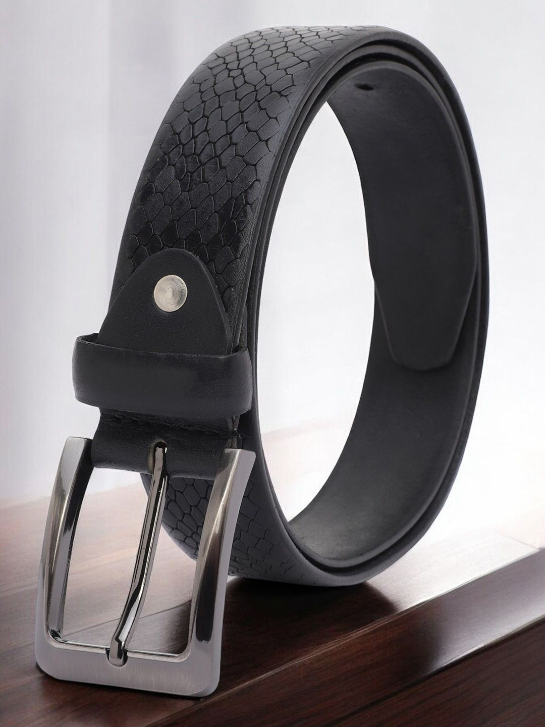 Provogue Men Textured Leather Formal Belt-picture-28