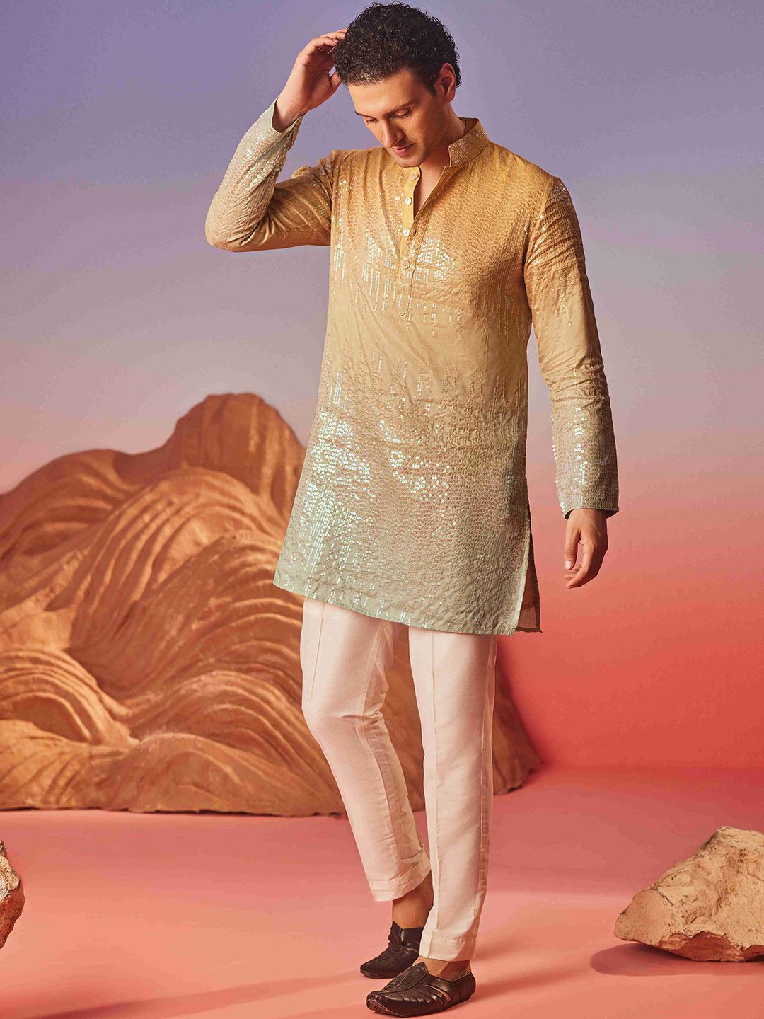 Eleven Brothers Men Anarkali Kurta-picture-52