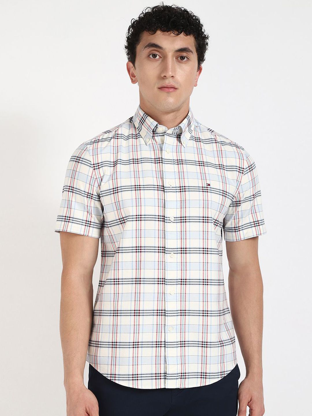 Tommy Hilfiger Men Tartan Checks Opaque Checked Casual Shirt-image-30