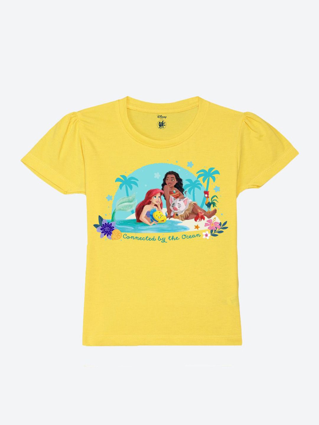 YK Disney Print Puff Sleeve Cotton Top-picture-26