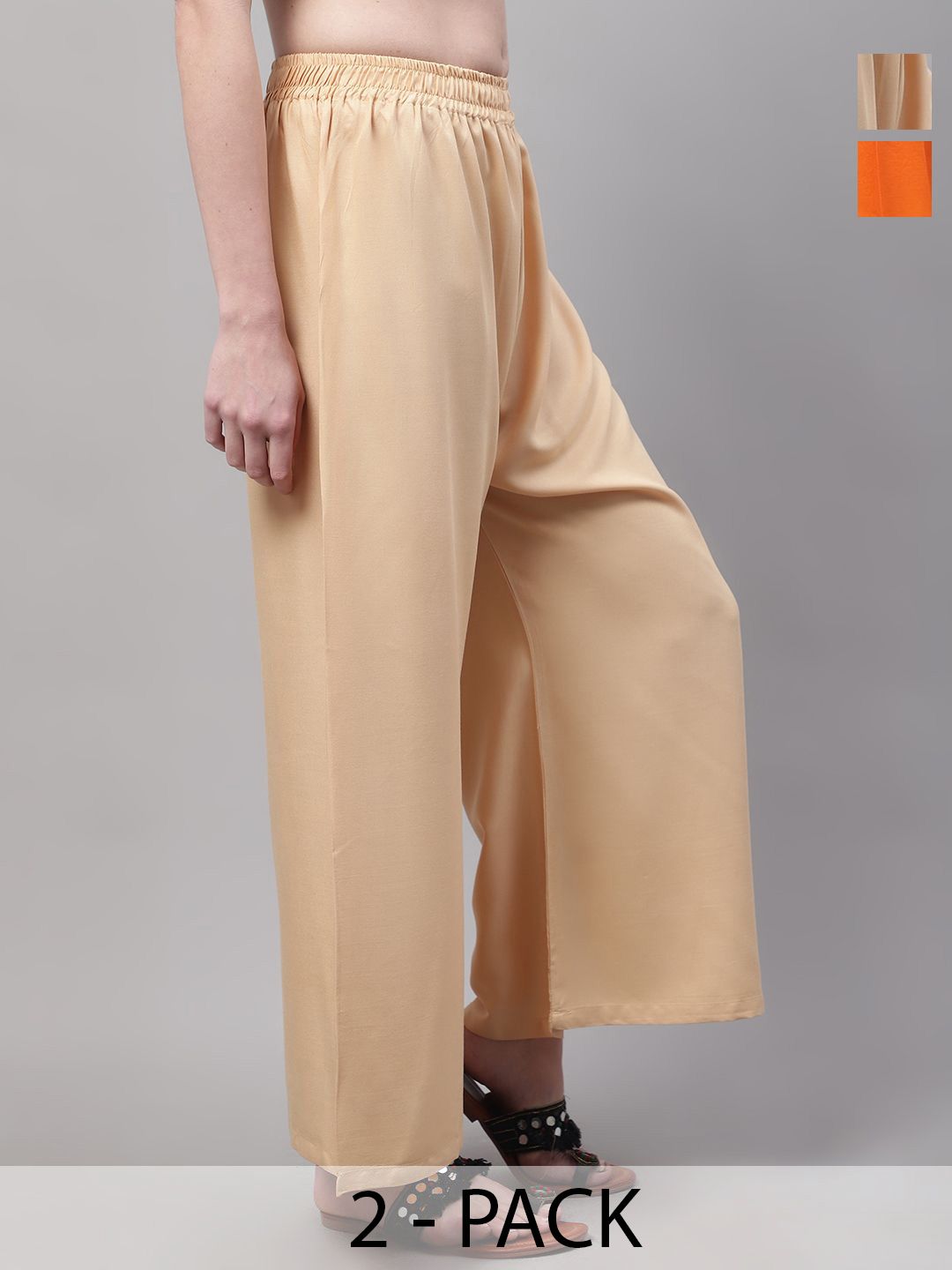 Valles365 by S.C. Women 2 Flared Ethnic Palazzos-picture-47