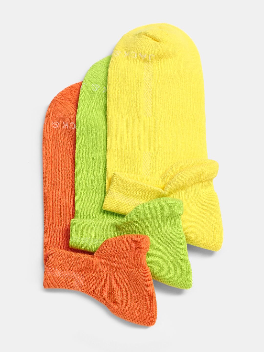 Jack & Jones Men Pack Of 3 Ankle Length Socks-picture-20