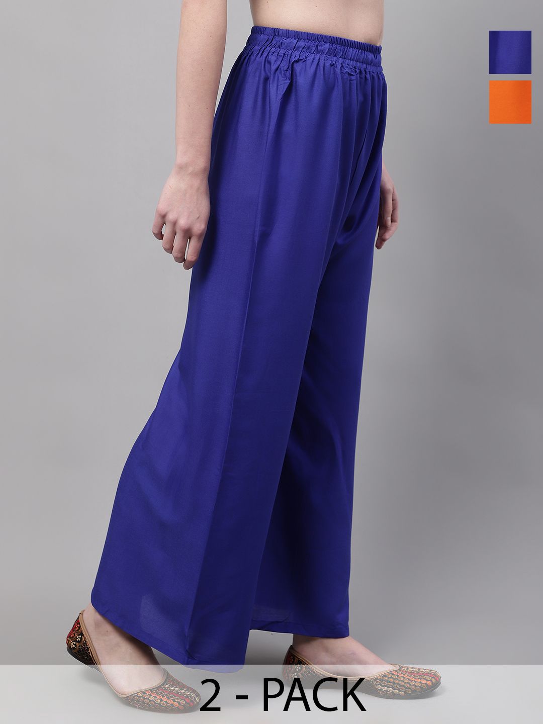 Valles365 by S.C. Women 2 Flared Palazzos-picture-18
