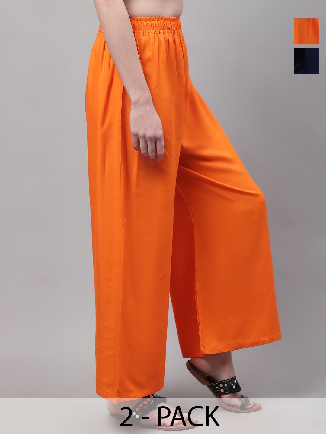 Valles365 by S.C. Women 2 Flared Ethnic Palazzos-picture-56