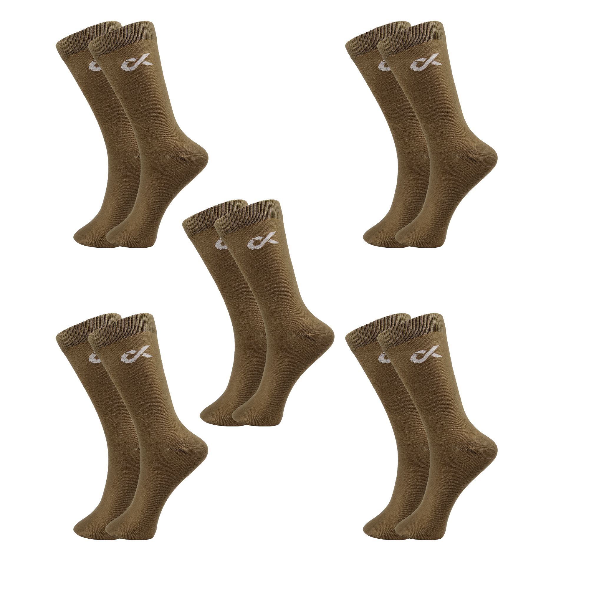 Xjarvis Men Pack Of 5 Cotton Super Soft & Odour-Free Breathable Calf Length Socks-picture-13
