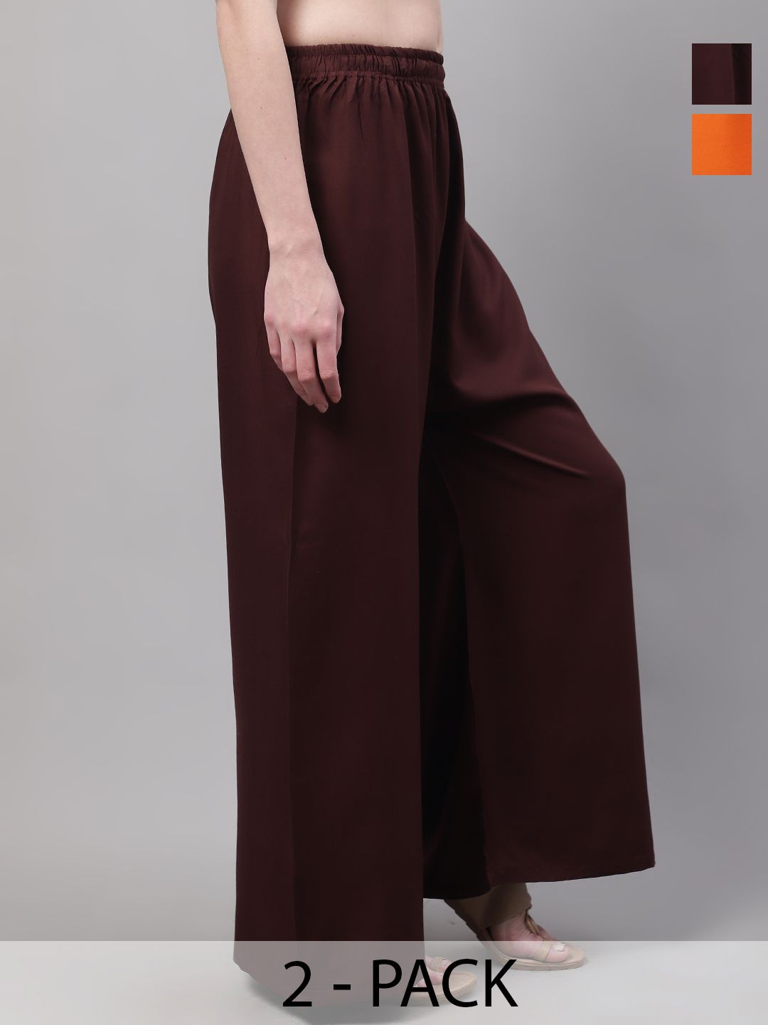 Valles365 by S.C. Women 2 Flared Ethnic Palazzos-picture-43