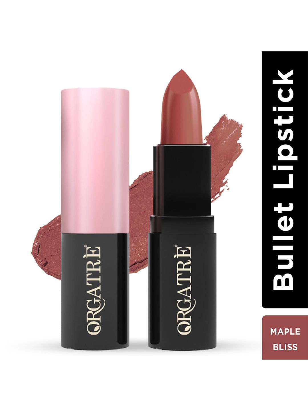 Orgatre MoodBliss Creamy Matte Long Lasting Bullet Lipstick- Maple Bliss-picture-27