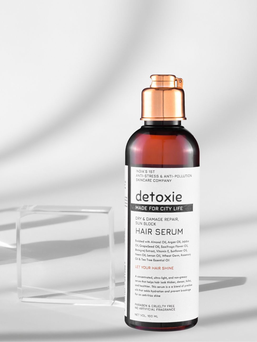 Detoxie Sun-Block Hair Serum With Almond, Bhringraj & Rosemary- 100 ml-image-45
