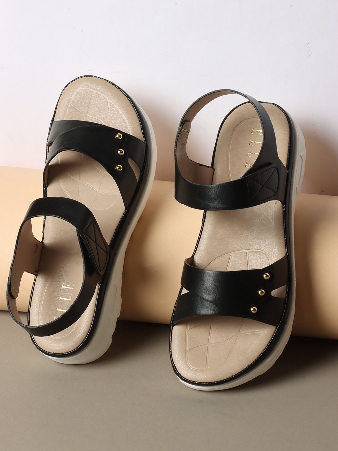 ELLE Women Open Toe Flats-picture-42