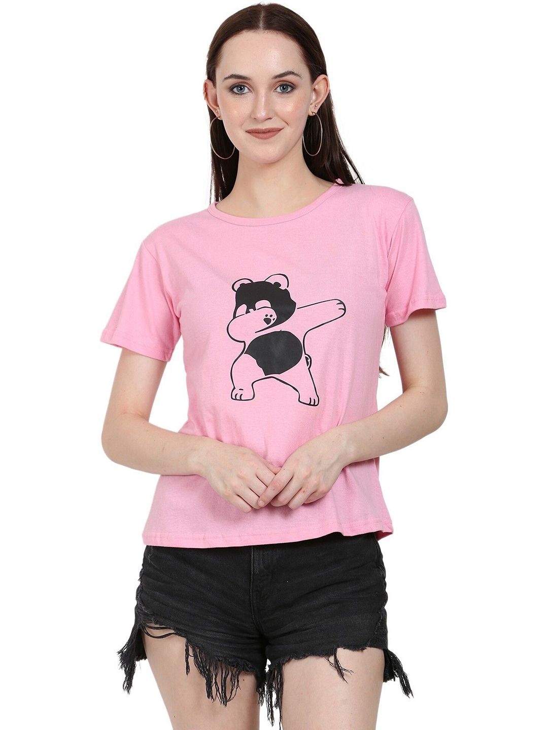 DEEPMAYRA COLLECTION Women Graphic Printed Round Neck Cotton T-shirt-picture-21