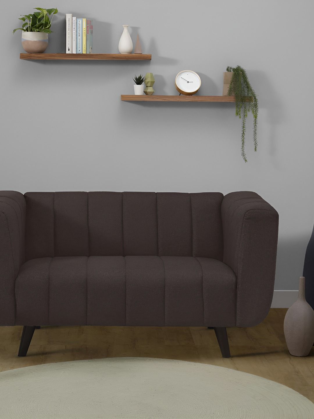 Sleepyhead Kiki2 Seater Sofa Fabric Earth Brown 2 Person Sofa-picture-25