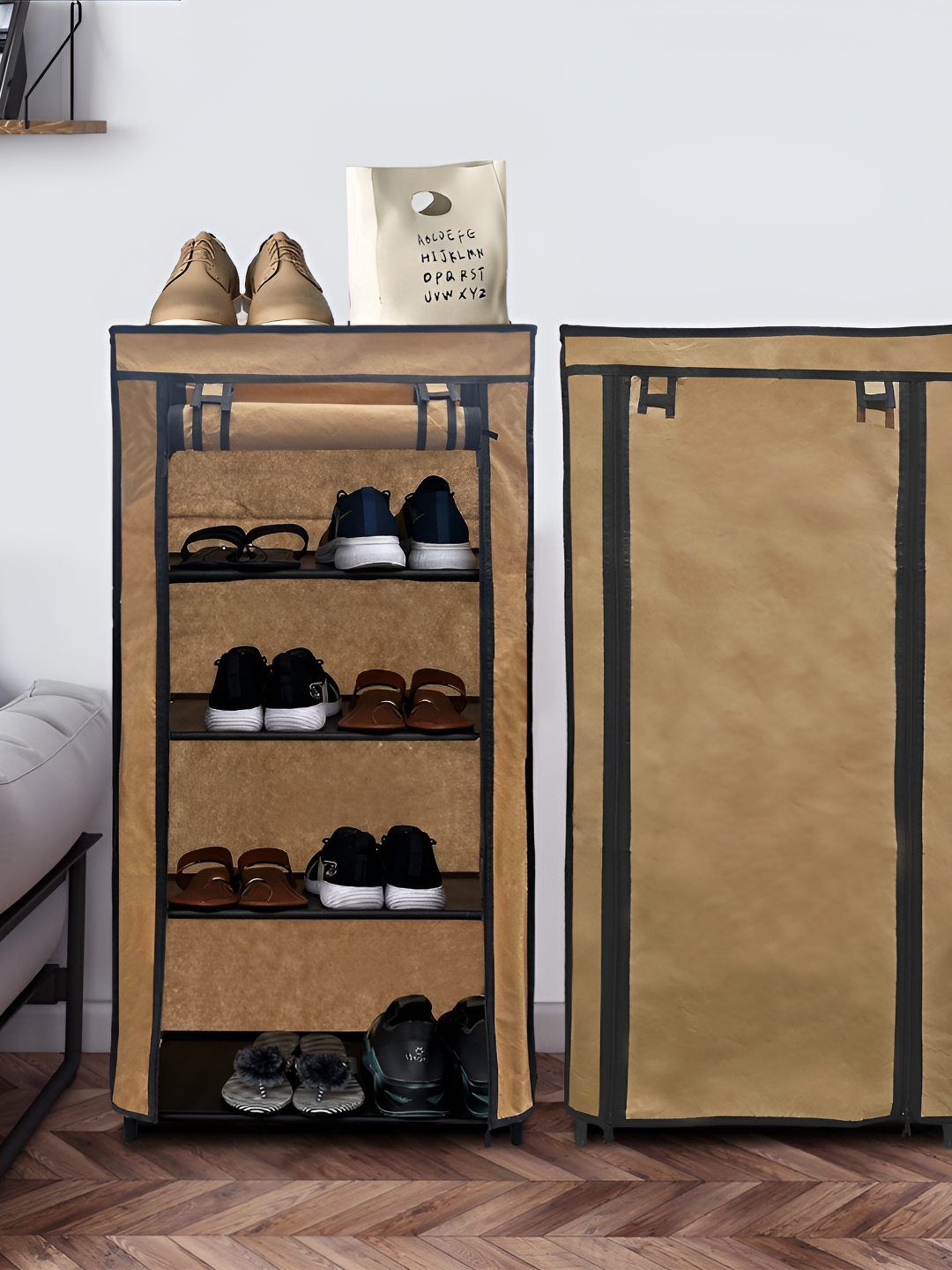 Urban Choice Beige 4 Layers Shoe Rack-picture-36