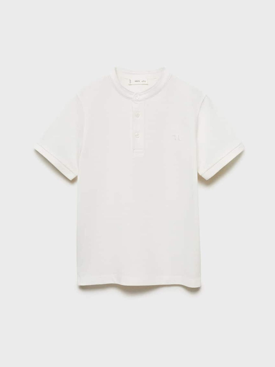 Mango Kids Boys Textured Henley Neck T-shirt-picture-11