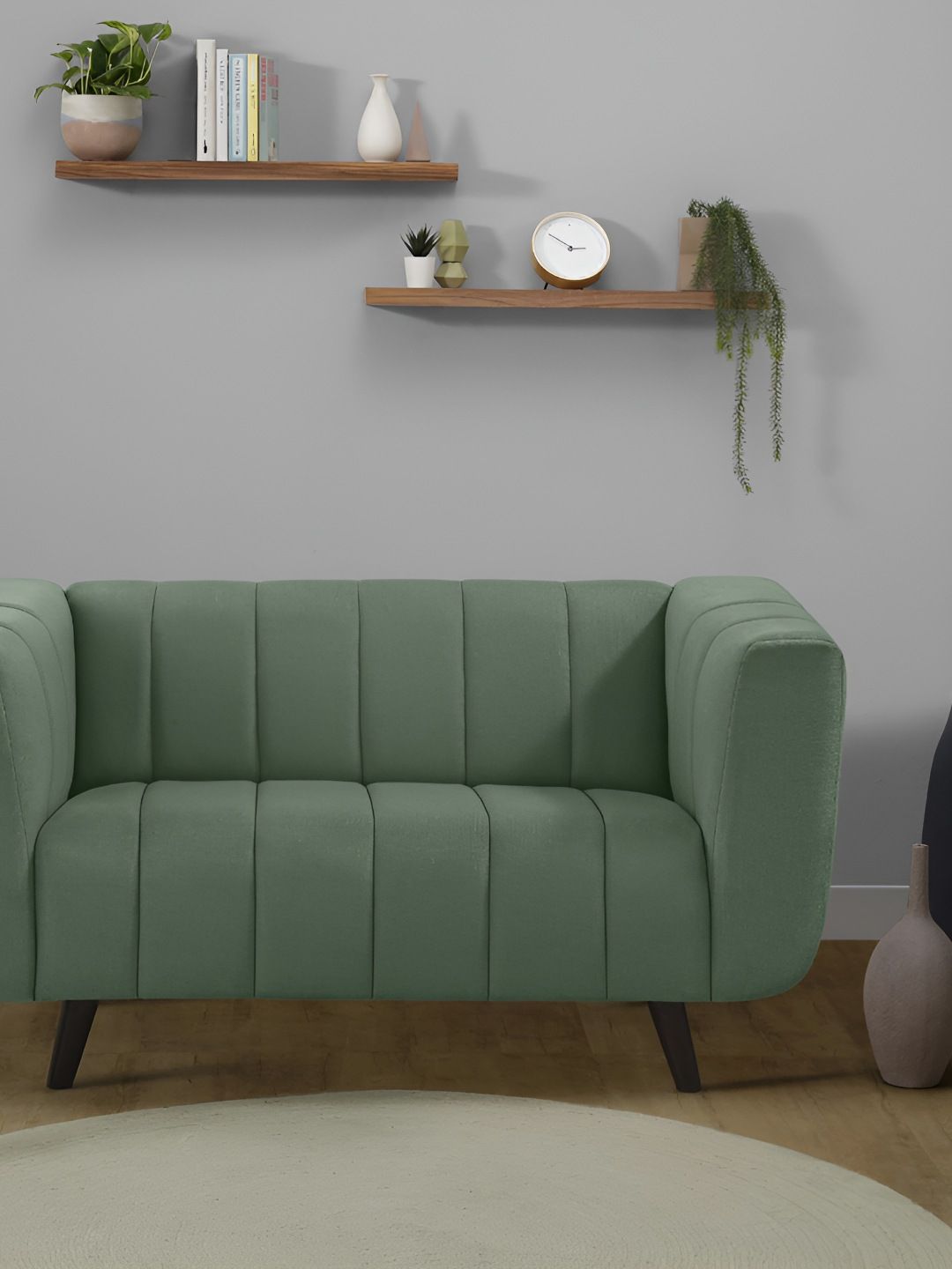 Sleepyhead Kiki 2 Seater Sofa Fabric Sapling Green 2Person Sofa