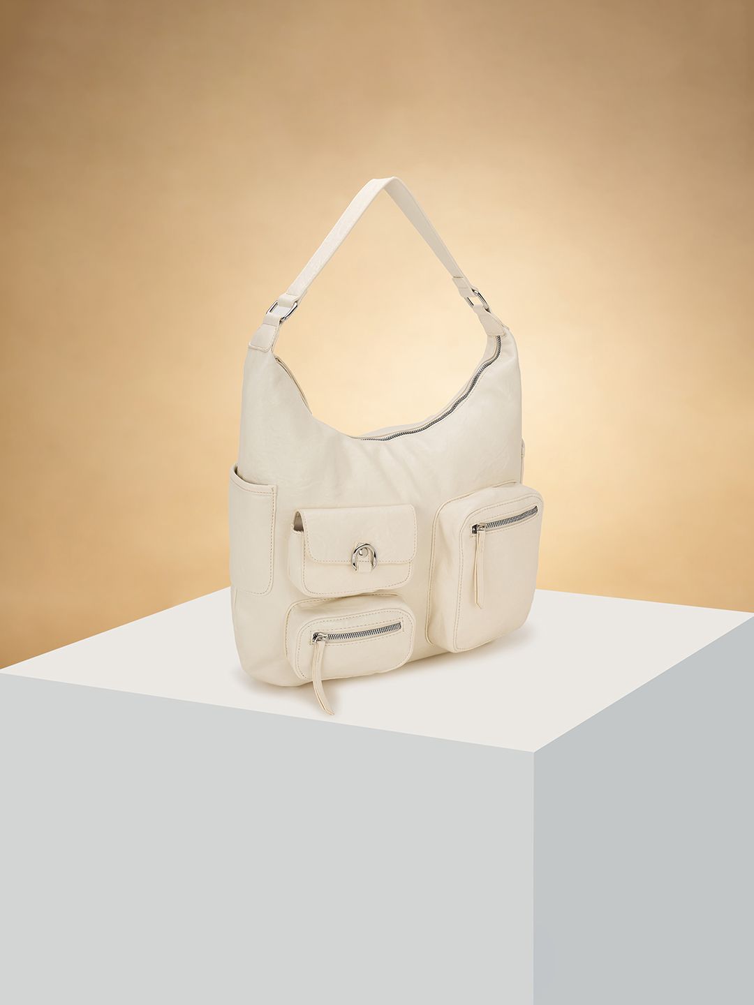 Forever Glam by Pantaloons PU Structured Shoulder Bag-picture-27