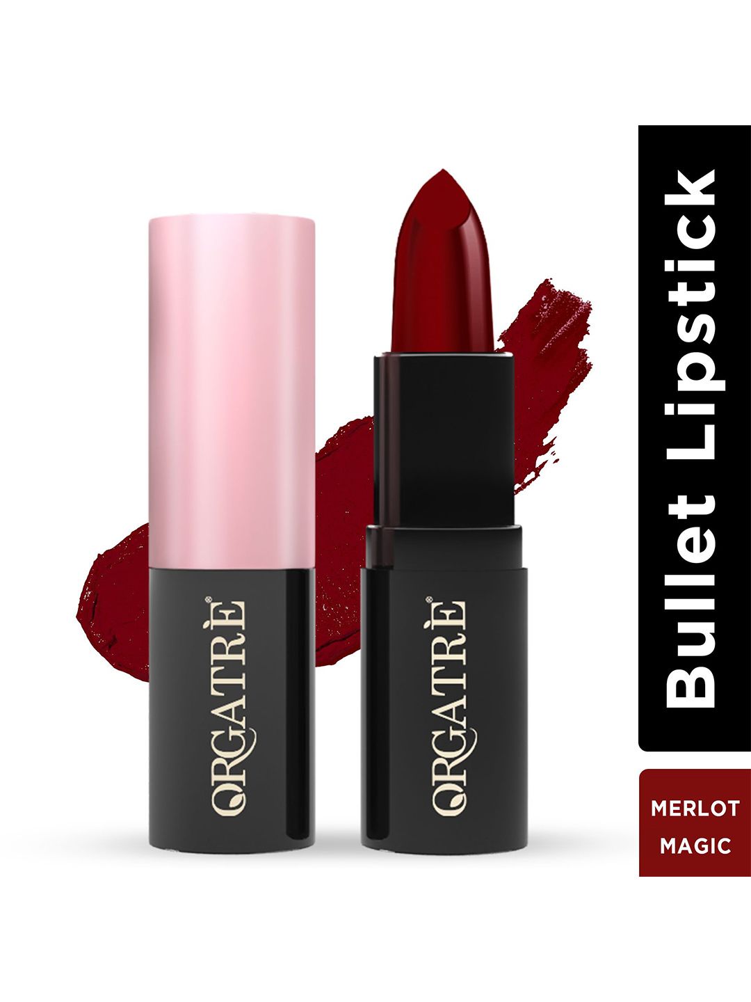 Orgatre MoodBliss Creamy Matte Long Lasting Bullet Lipstick- Merlot Magic-image-45