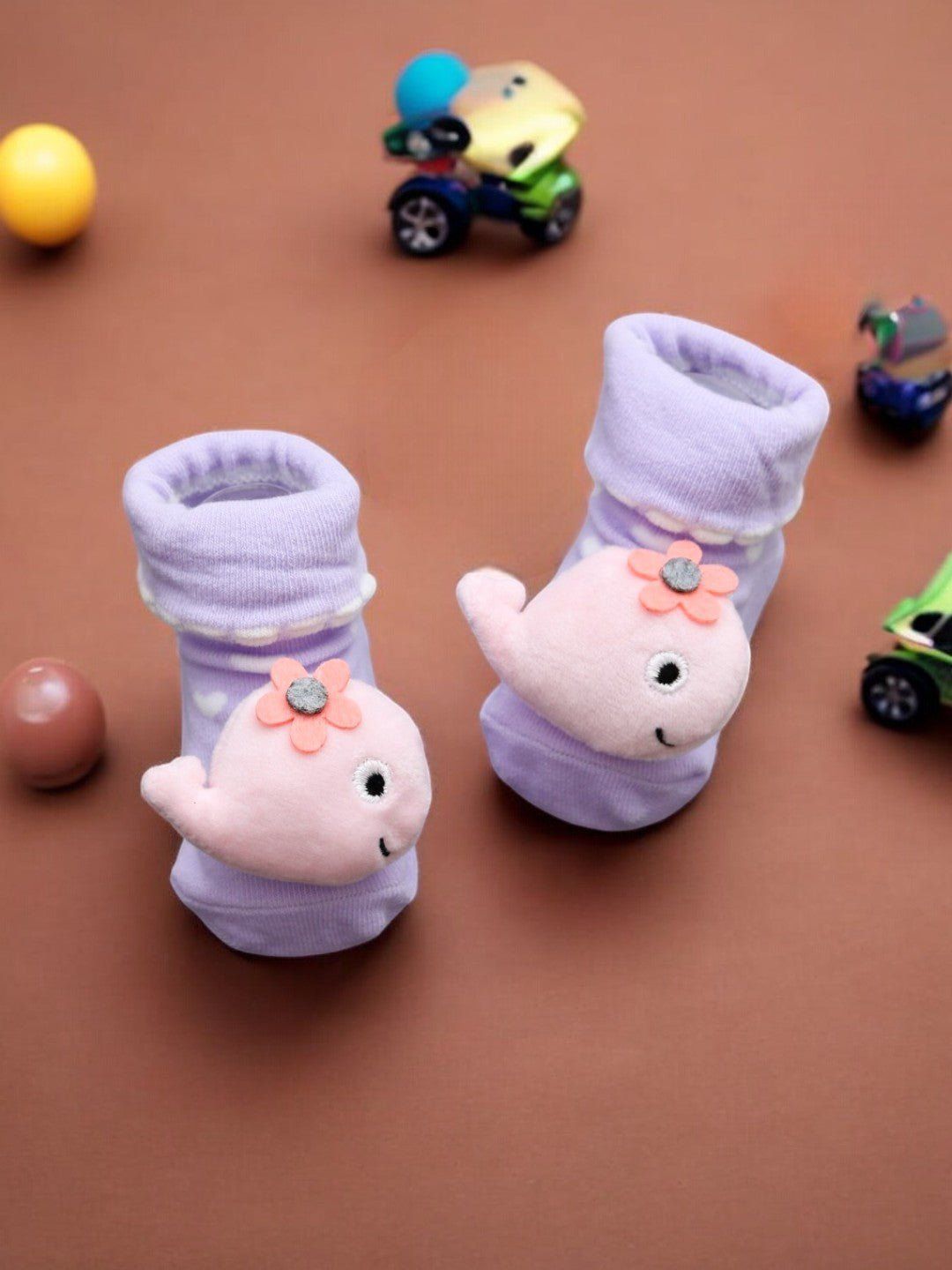 Yellow Bee Infant Girls Printed Ankle Length Socks