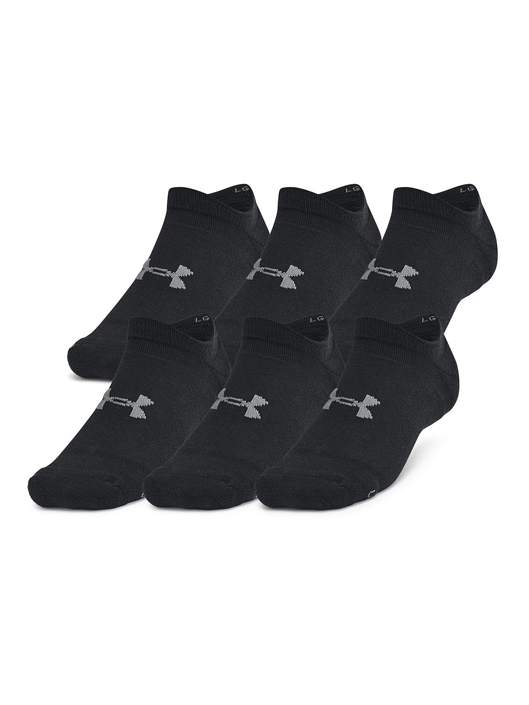 UNDER ARMOUR Essential Cushion 6-Pack No Show Socks-picture-30
