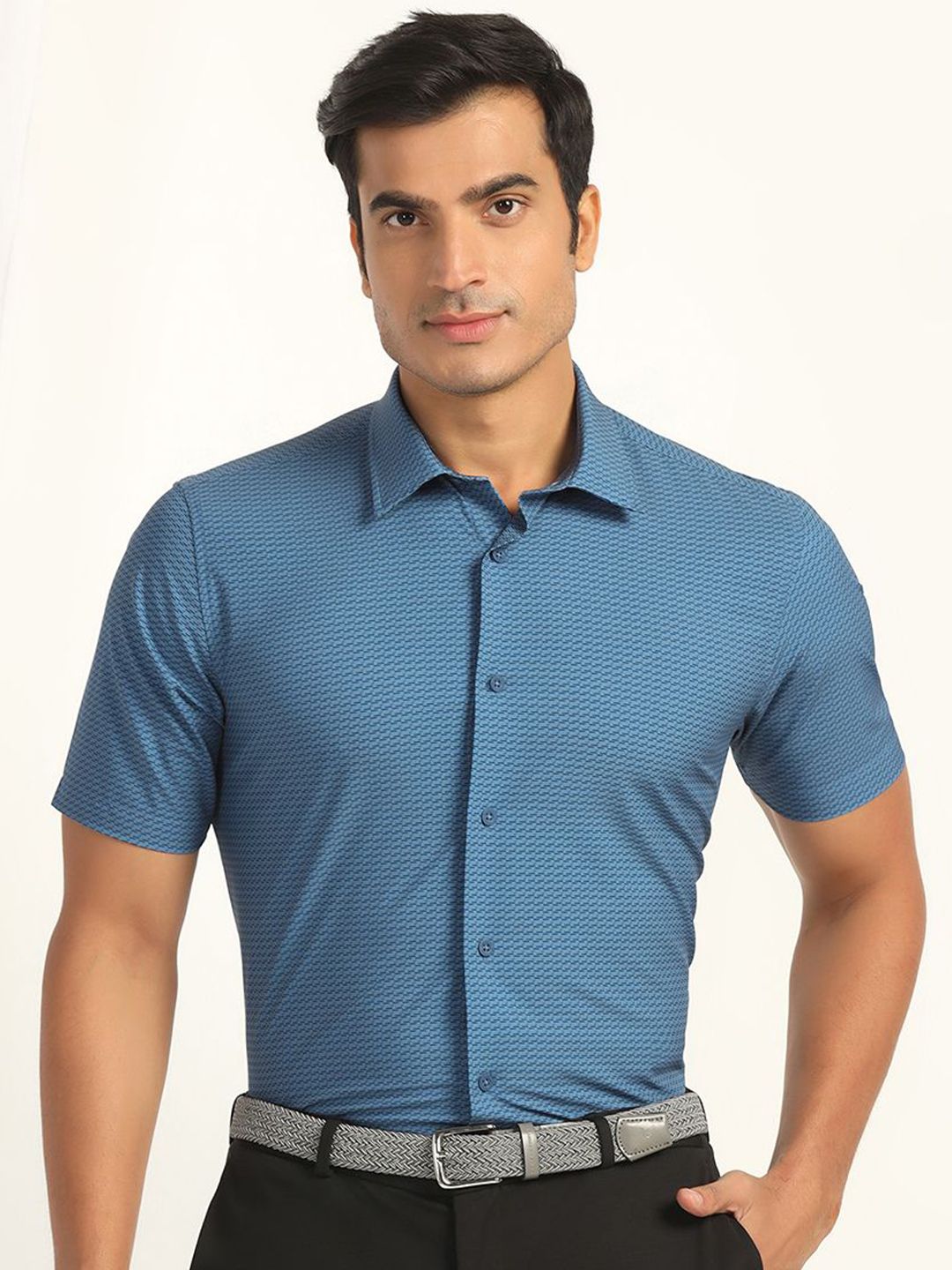 Blackberrys Men Slim Fit Opaque Casual Shirt-image-13