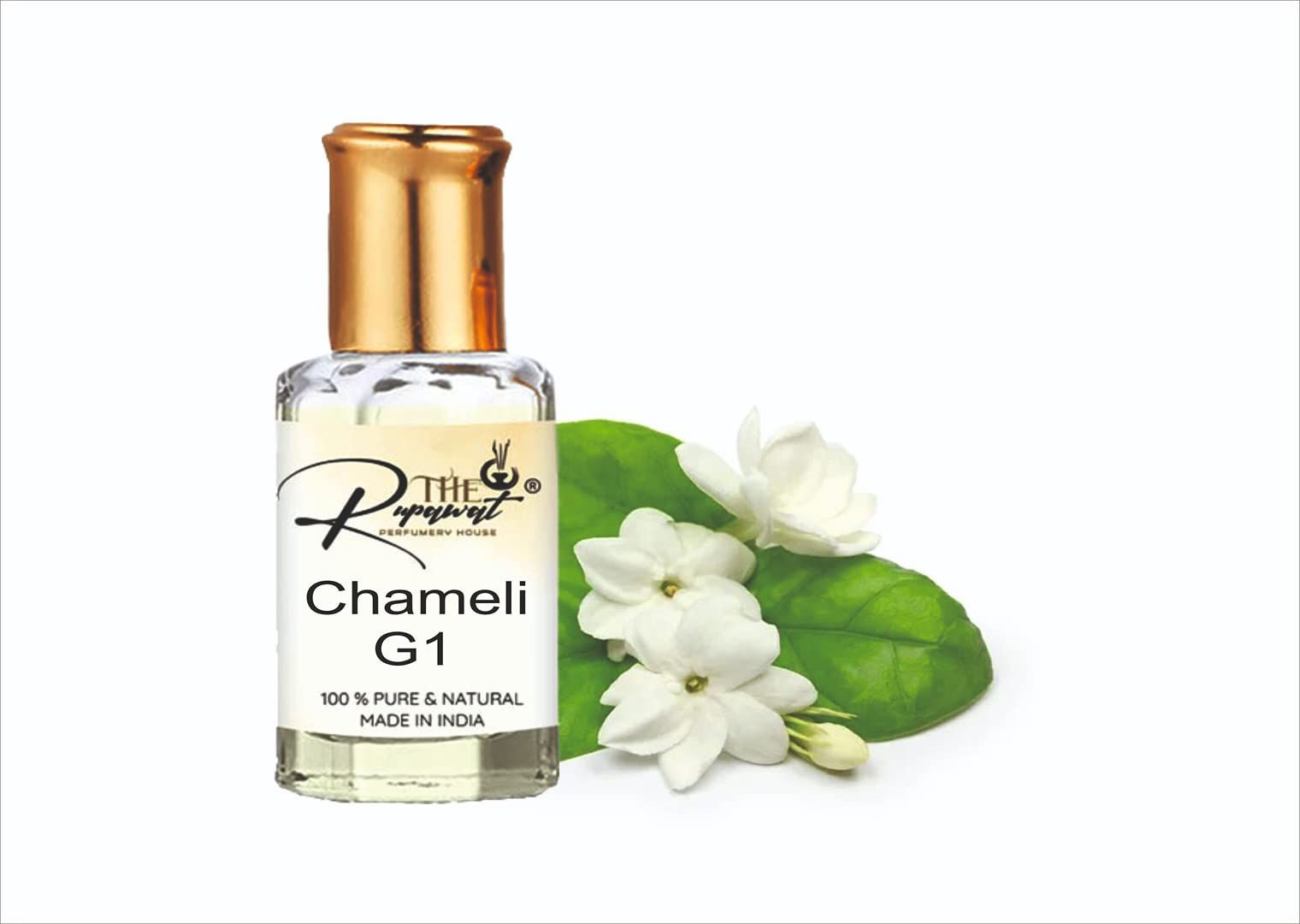THE RUPAWAT Perfumery House Chameli G1 Natural & Alcohol Free Attar - 12 ml-picture-27