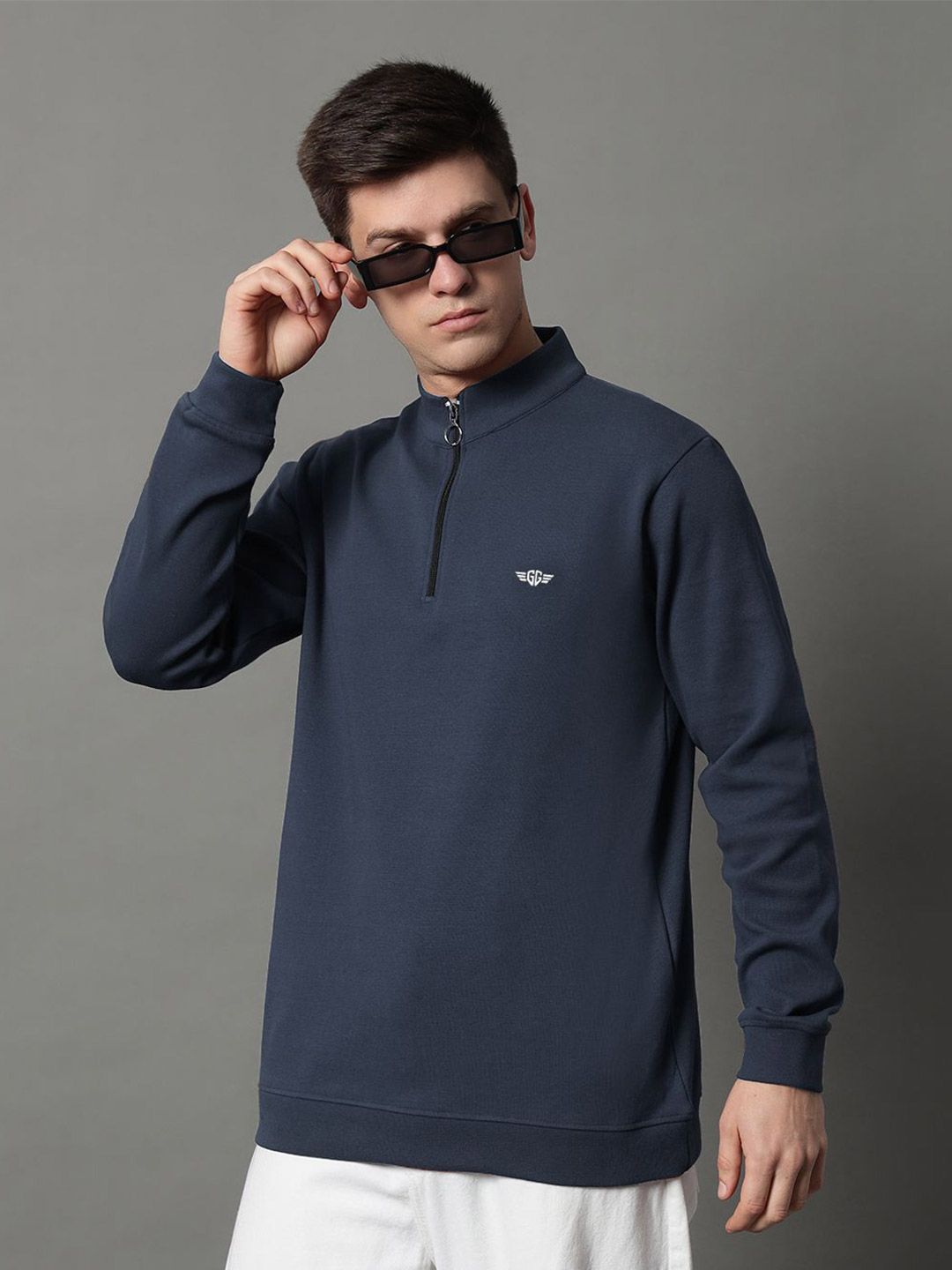 GET GOLF Men Mock Collar Long Sleeves Pullover Sweatshirt-picture-36